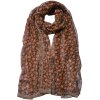 Juleeze JZSC0722CH Bufanda Señoras Patrón Marrón 50x160 cm