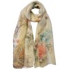 Juleeze JZSC0723GR Bufanda mujer estampado verde 50x160 cm