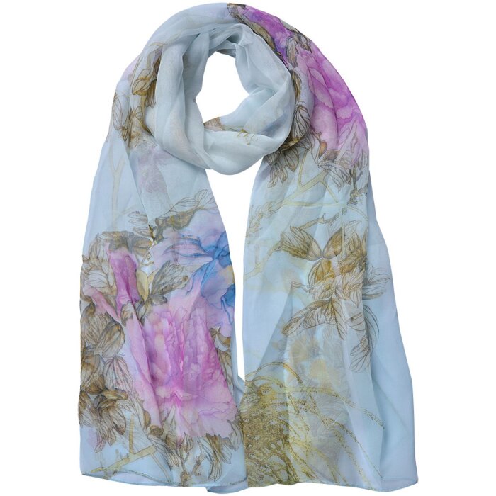 Juleeze JZSC0723W Bufanda Damas Patrón Blanco 50x160 cm
