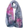Juleeze JZSC0725G Bufanda Señoras Patrón Gris 50x160 cm
