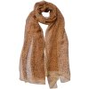 Juleeze JZSC0726BE Bufanda Damas Patrón Beige 50x160 cm