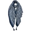 Juleeze JZSC0737BL Bufanda Damas Patrón Azul 90x180 cm