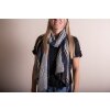 Juleeze JZSC0737GR Bufanda Damas Patrón Verde 90x180 cm