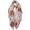 Juleeze JZSC0738 Bufanda Mujer Rojo, Blanco 90x180 cm