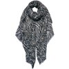 Juleeze JZSC0745G Bufanda Señoras Patrón Gris, Negro 90x180 cm