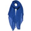 Juleeze JZSC0751BL Bufanda Damas Patrón Azul 90x180 cm