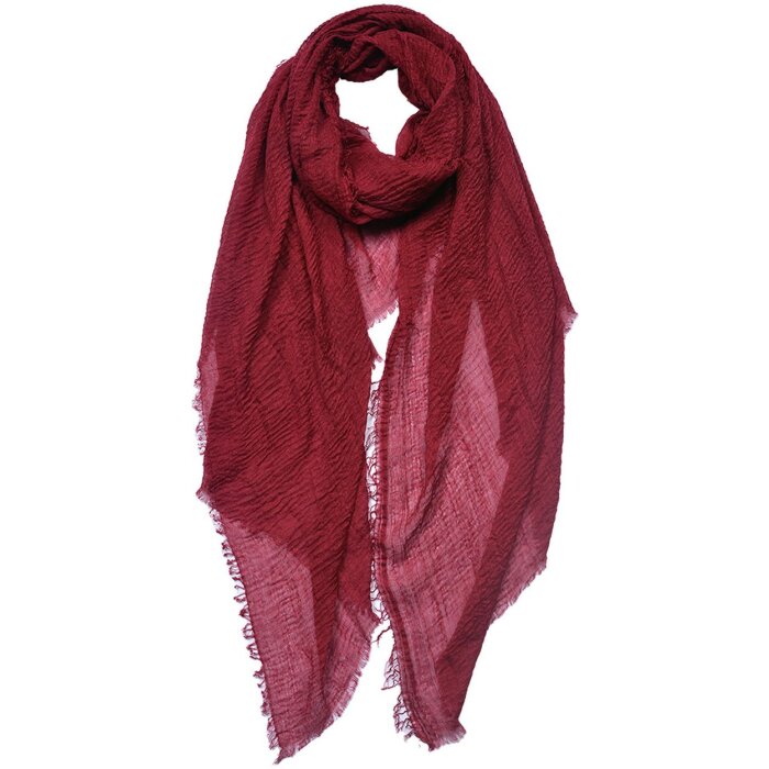 Juleeze JZSC0751BU Bufanda Damas Patrón Rojo 90x180 cm
