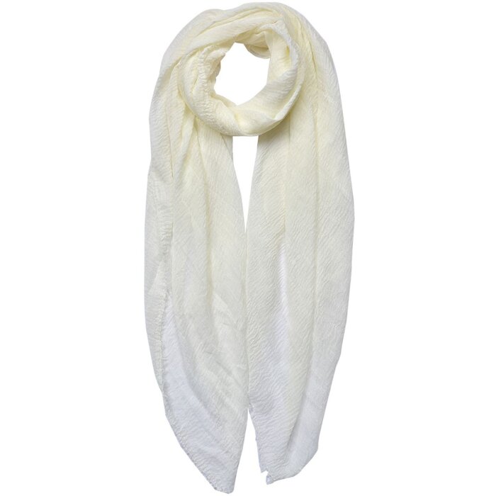 Juleeze JZSC0751W Bufanda Damas Patrón Blanco 90x180 cm