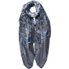 Juleeze JZSC0754G Bufanda Señoras Patrón Gris 90x180 cm