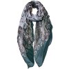 Juleeze JZSC0754GR Bufanda mujer estampado verde 90x180 cm