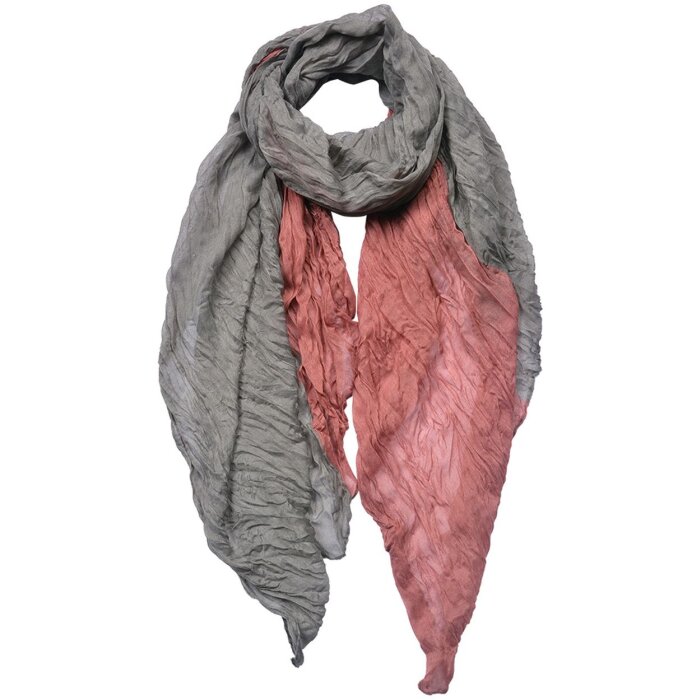Juleeze JZSC0755 Bufanda Damas Patrón Rosa, Gris 90x180 cm