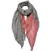 Juleeze JZSC0755 Bufanda Damas Patrón Rosa, Gris 90x180 cm