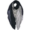 Juleeze JZSC0756 Bufanda Señoras Patrón Negro, Gris 90x180 cm