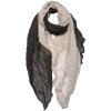 Juleeze JZSC0758 Bufanda Damas Patrón Marrón, Beige 90x180 cm