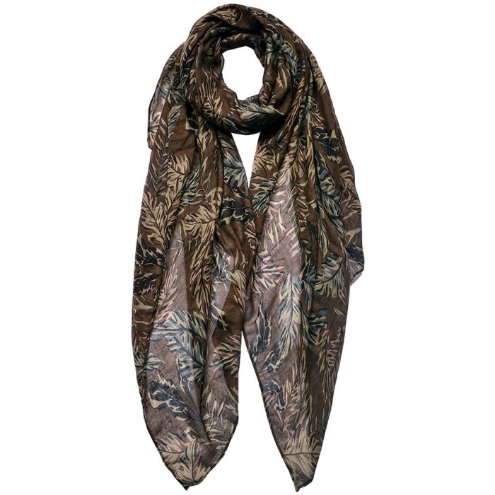 Juleeze JZSC0766BE Bufanda Damas Patrón Beige 90x180 cm