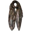 Juleeze JZSC0766BE Bufanda Damas Patrón Beige 90x180 cm