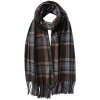 Juleeze JZSC0768BL Bufanda Señoras Patrón Marrón 70x180 cm
