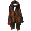 Juleeze JZSC0772GR Bufanda Damas Patrón Verde 70x180 cm