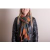 Juleeze JZSC0772GR Bufanda Damas Patrón Verde 70x180 cm