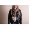 Juleeze JZSC0773CH Bufanda de invierno señora marrón 68x180 cm