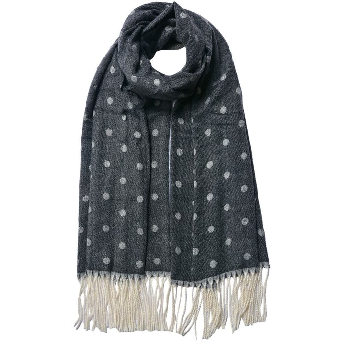 Juleeze JZSC0773Z Bufanda de invierno Señoras Negro 68x180 cm