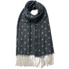 Juleeze JZSC0773Z Bufanda de invierno Señoras Negro 68x180 cm