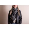Juleeze JZSC0773Z Bufanda de invierno Señoras Negro 68x180 cm
