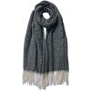 Juleeze JZSC0774Z Bufanda de invierno Señoras Negro 68x180 cm