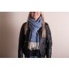 Juleeze JZSC0775BL Bufanda de invierno Señoras Azul 68x180 cm