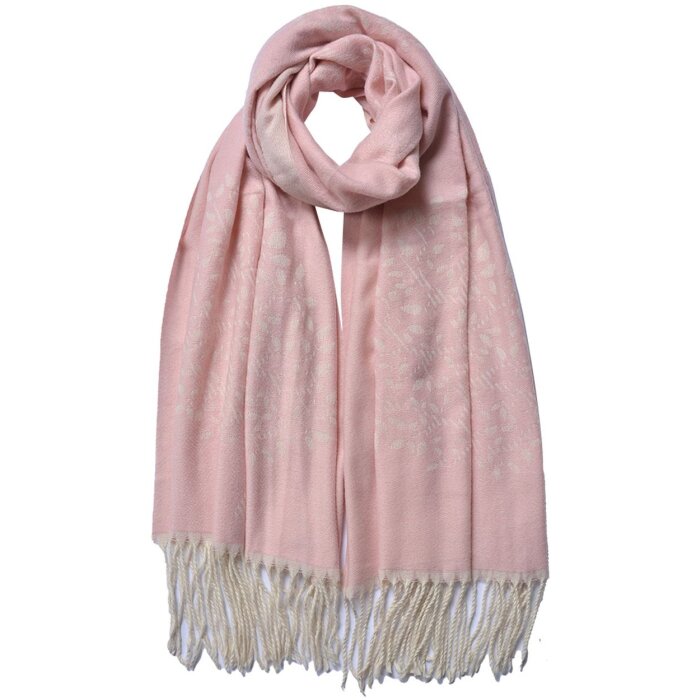 Juleeze JZSC0775P Bufanda de invierno señora rosa 68x180 cm