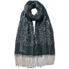 Juleeze JZSC0775Z Bufanda de invierno señoras negro 68x180 cm