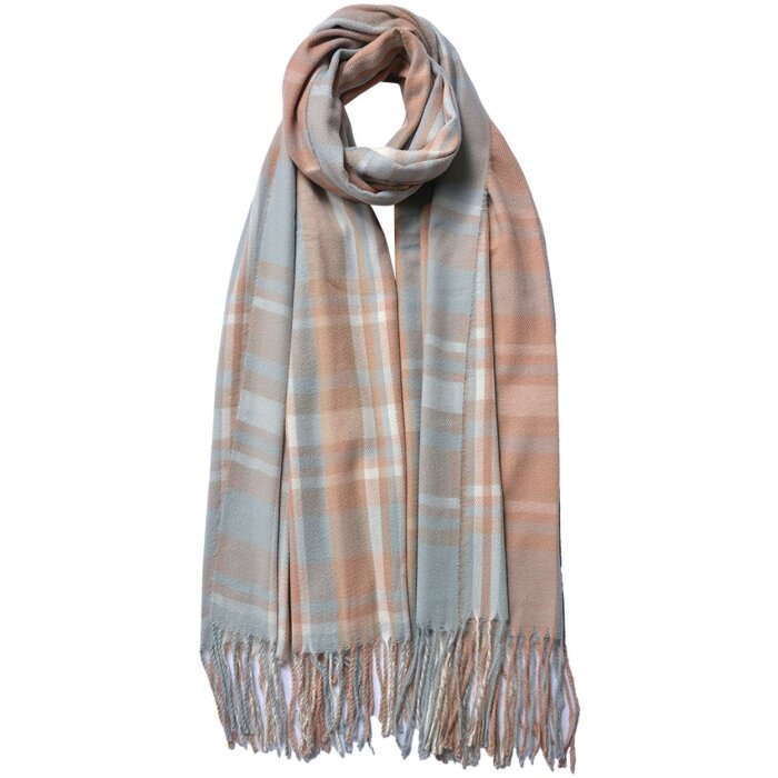 Juleeze JZSC0780BL Bufanda de invierno para mujer Azul 68x180 cm