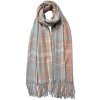 Juleeze JZSC0780BL Bufanda de invierno para mujer Azul 68x180 cm