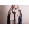 Juleeze JZSC0780BL Bufanda de invierno para mujer Azul 68x180 cm