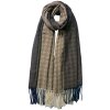 Juleeze JZSC0782G Bufanda Señoras Patrón Gris 65x180 cm