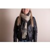 Juleeze JZSC0782G Bufanda Señoras Patrón Gris 65x180 cm