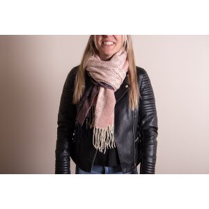 Juleeze JZSC0782P Bufanda Damas Patrón Rosa 65x180 cm