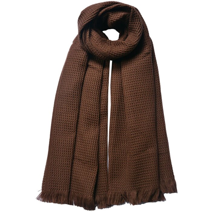 Juleeze JZSC0784CH Bufanda Señoras Marrón 50x180 cm