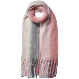 Juleeze JZSC0785P Bufanda Damas Patrón Rosa 35x180 cm