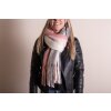 Juleeze JZSC0785P Bufanda Damas Patrón Rosa 35x180 cm