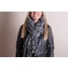 Juleeze JZSC0789G Bufanda Señoras Patrón Gris 40x185 cm
