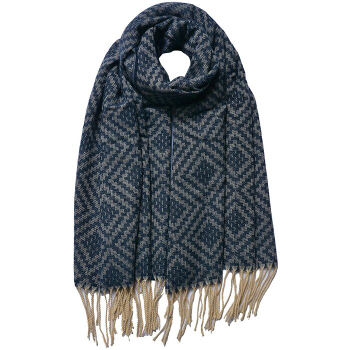 Juleeze JZSC0792BL Bufanda Señoras Azul 65x180 cm