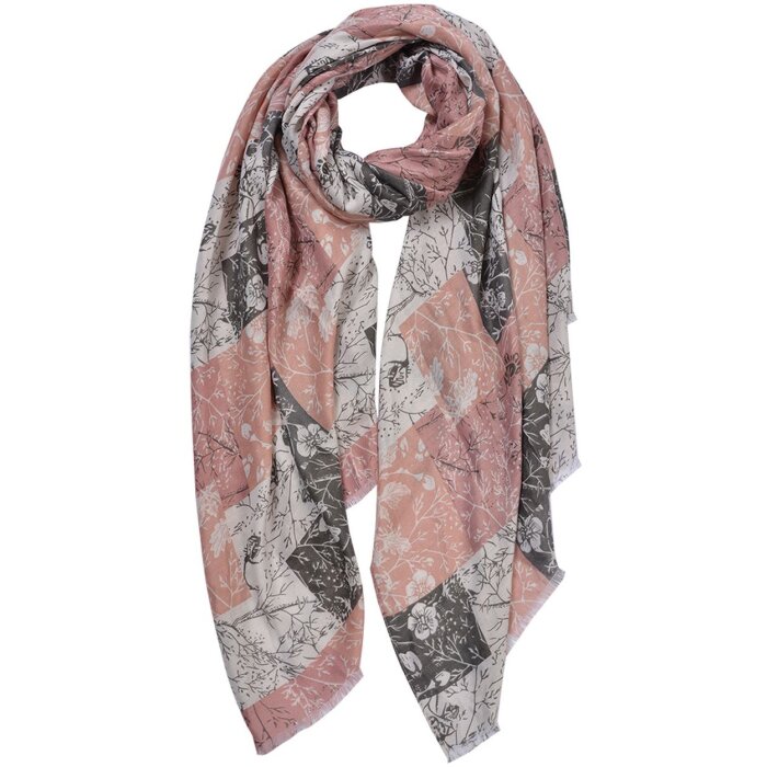 Juleeze JZSC0799 Bufanda Señoras Rosa 80x180 cm 100% Poliéster