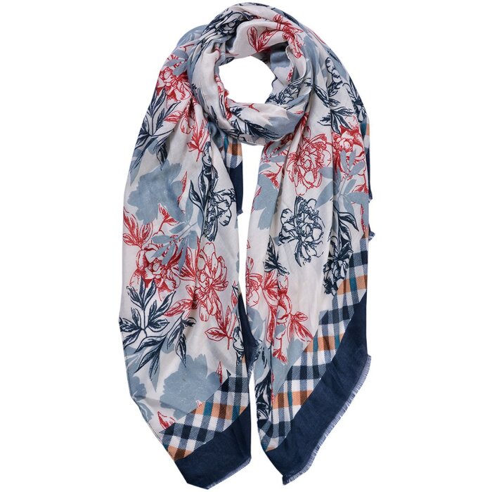 Juleeze JZSC0801 Bufanda Señoras Azul 80x180 cm