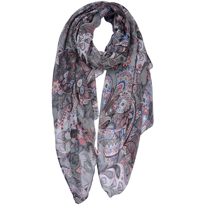 Juleeze JZSC0811 Bufanda Señoras Gris 80x180 cm