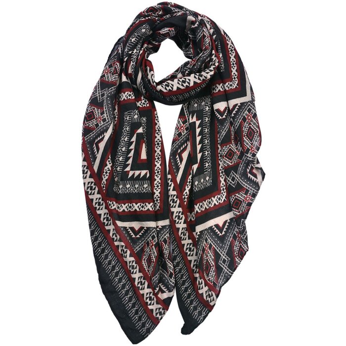 Juleeze JZSC0814 Bufanda Señoras Negro 80x180 cm