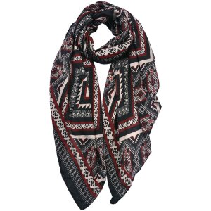 Juleeze JZSC0814 Bufanda Señoras Negro 80x180 cm
