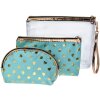 Juleeze JZSET0001GR Neceser señora verde (lote de 3) 23x17 - 20x13 - 18x12 cm