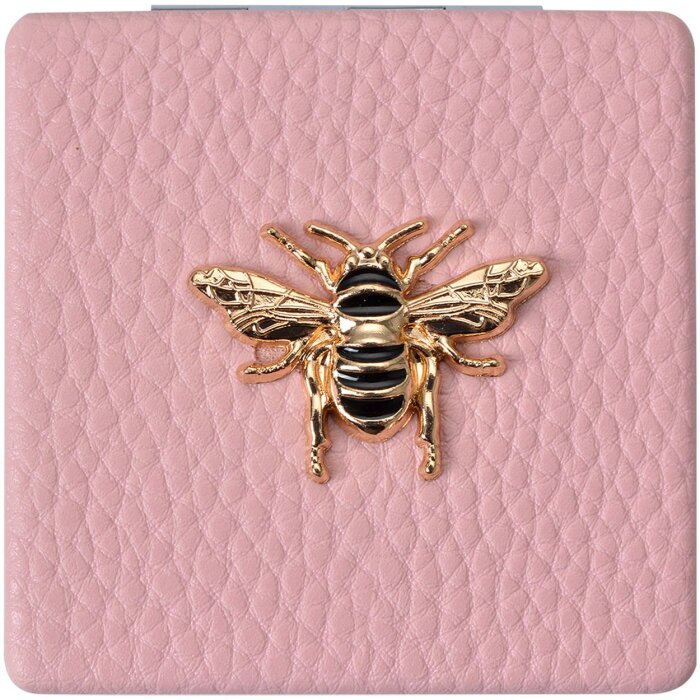 Juleeze JZSP0007P Espejo de mano rosa 6x6 cm