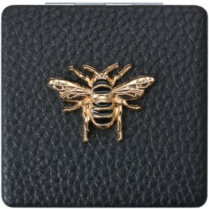 Juleeze JZSP0007Z Espejo de mano negro 6x6 cm